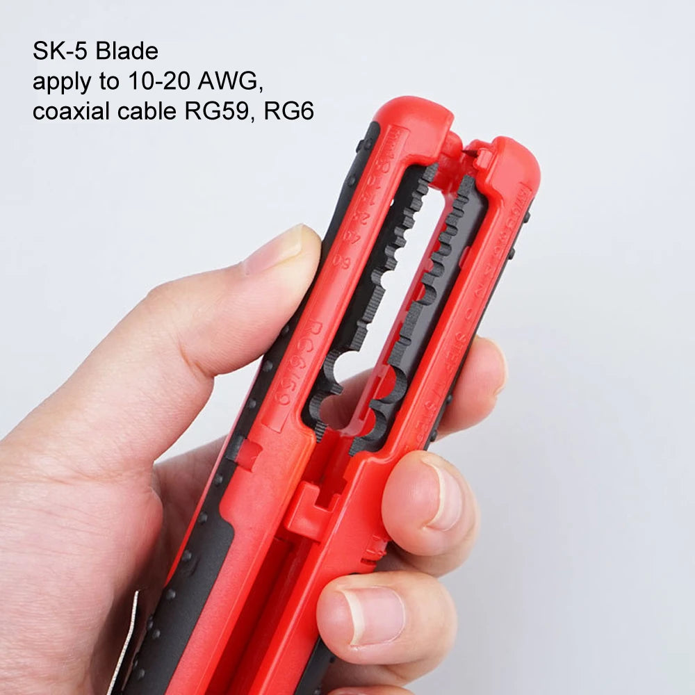 Multifunctional Handheld Wire Stripper for Coaxial Cables