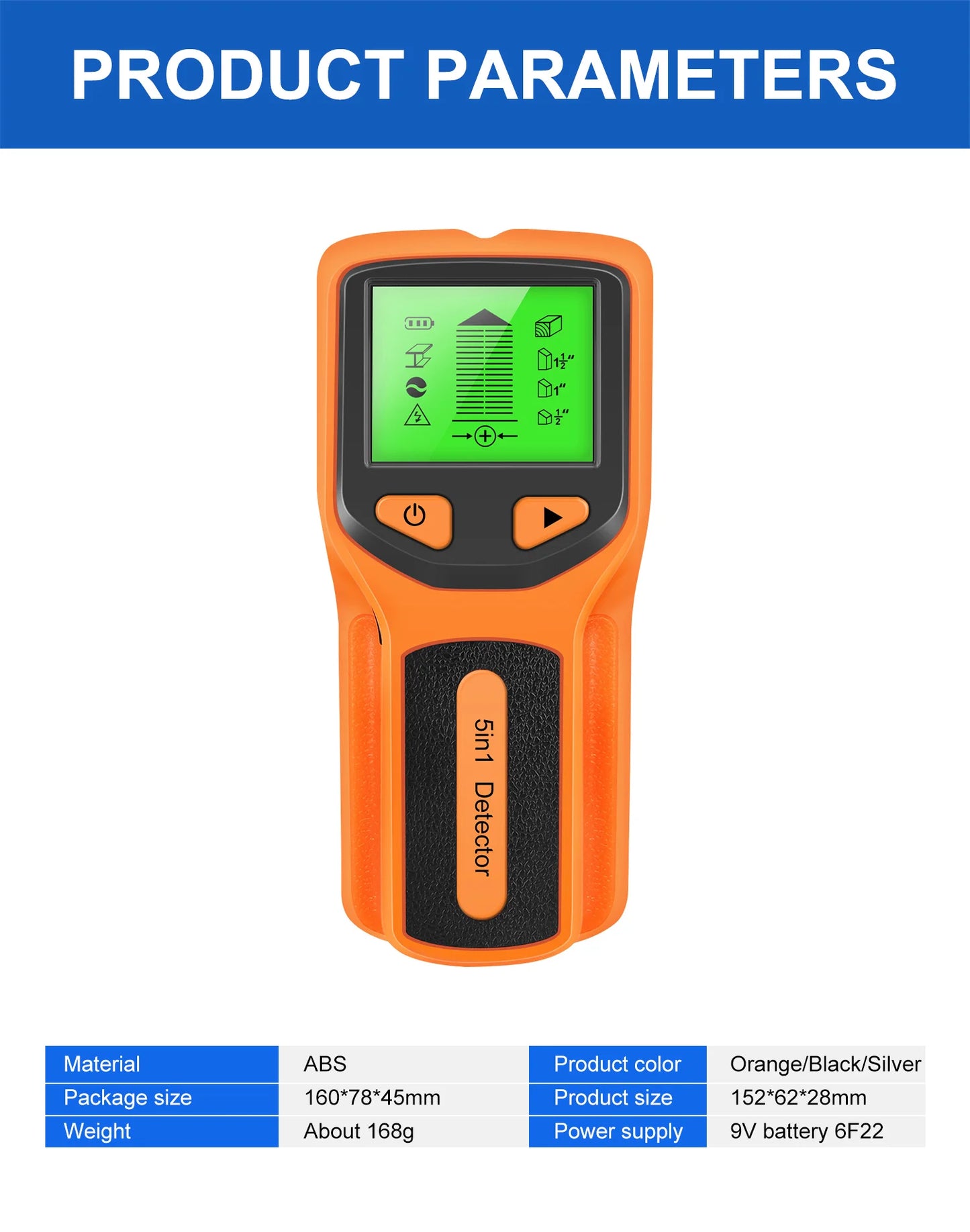 5-in-1 Digital Wall Scanner & Metal Detector