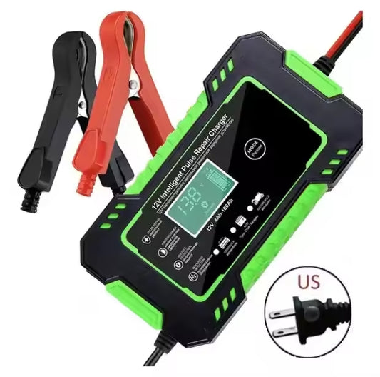 Smart 12V Universal Battery Charger with Digital Display